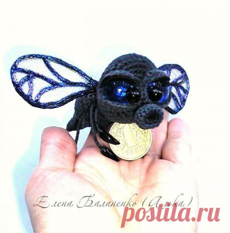 Муха ЖЖЖанна крючком. Амигуруми схемы и описания. Автор: Елена Баланенко (Алька) | IRINELY.ART