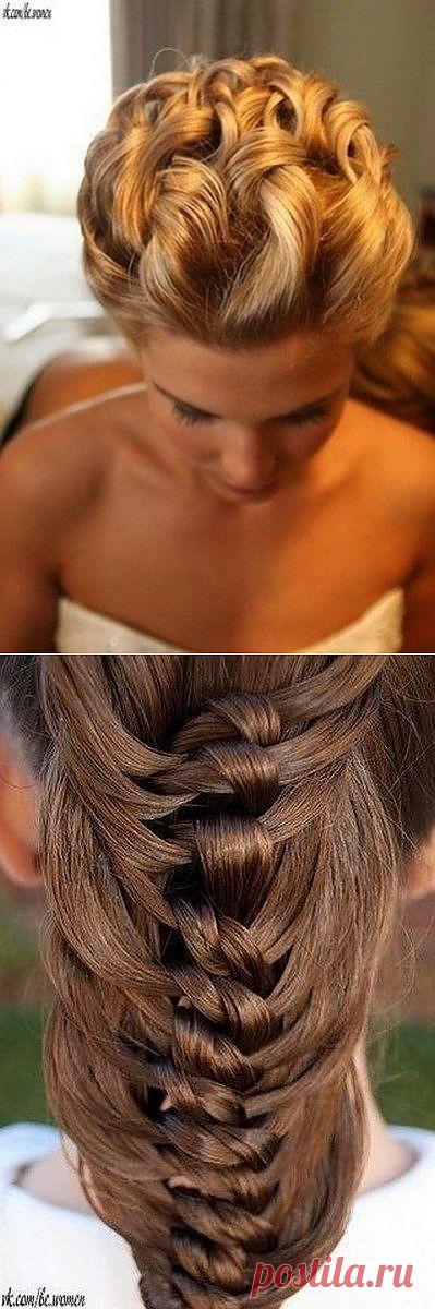 Варианты оригинальных женских причесок / Все для женщины