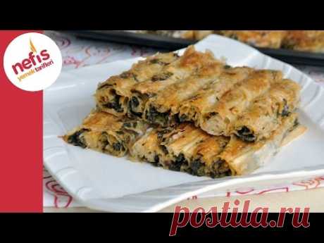 Ispanaklı Börek Tarifi - El Açması Çıtır Börek Yapımı