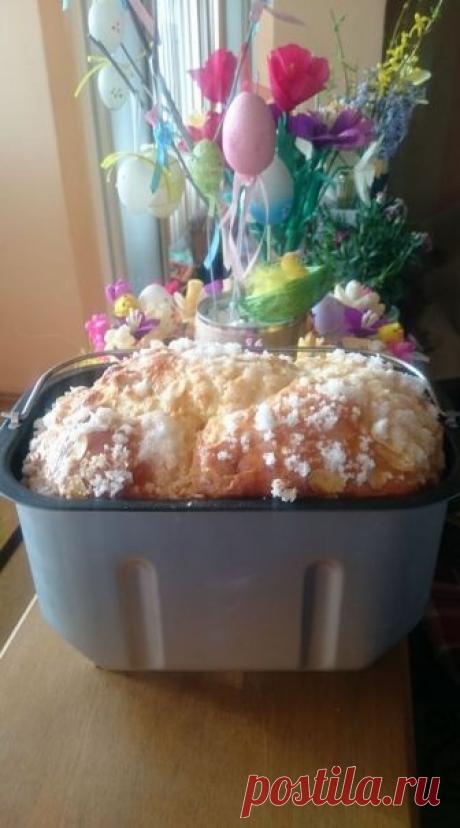 65 мл. топло прясно мляко;
20 гр. жива мая (разтваря се в 2 с.л. от прясното мляко с 1 ч.л. захар и 2 с.л. брашно да се активира) или 1 пак. суха мая (изсипва се е брашното);
3 яйца (един жълтък се отделя за намазване отгоре);
100 гр. разтопено краве масло;
425 гр. брашно;
100 гр. захар;
1/3 ч.л. сол;
кора от 1/2 лимон настъргана + 2 ванилии при звуковия сигнал.

Дозата е за 750 гр. козунак,