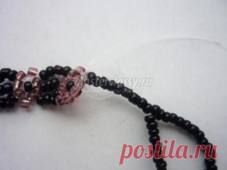 Цветочный браслет из бисера. Мастер-класс с пошаговыми фото