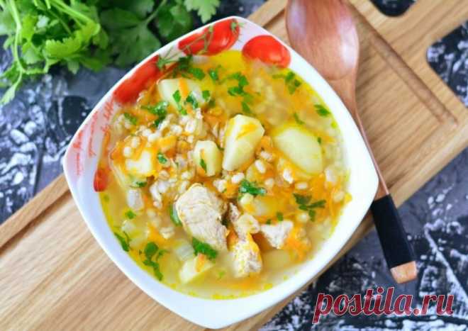 ​Суп с индейкой и овощами