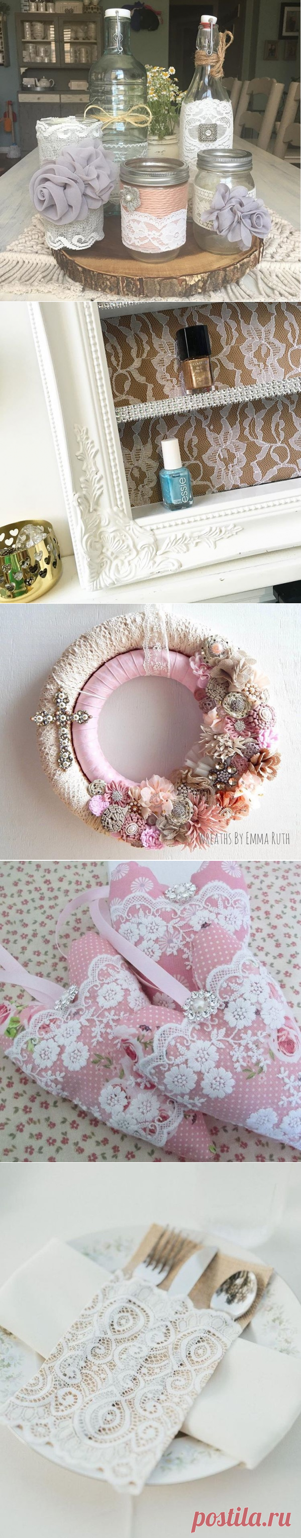 Вторая жизнь кружев: 20 идей использования в интерьере