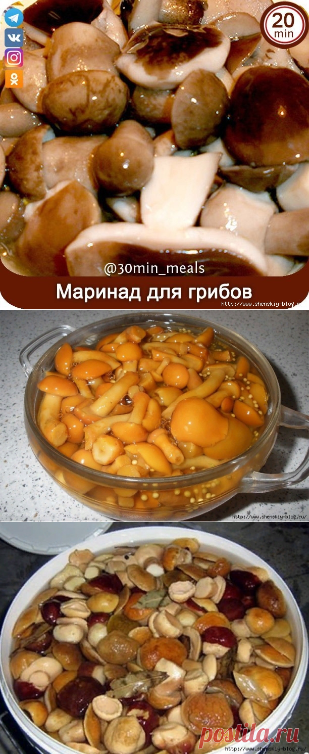 Лучший маринад для грибов за 20 минут!