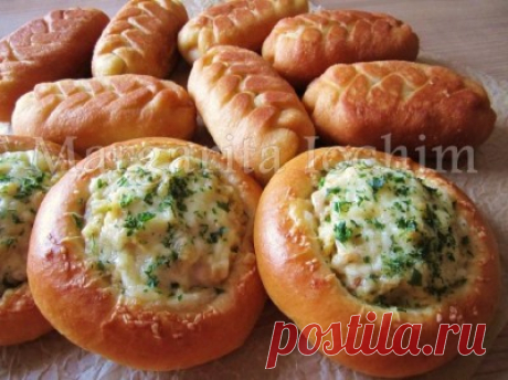 Пирожки и ватрушки из одного теста
