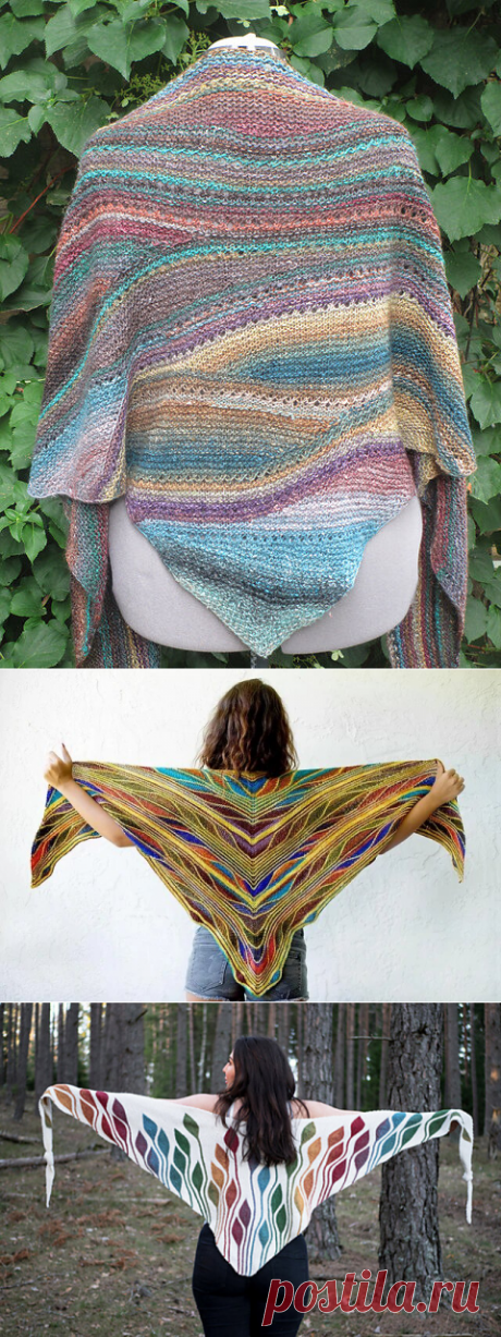 Топ 5 шалей с укороченными рядами. | Записки шалеманки | Яндекс Дзен