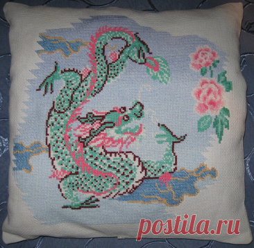 &quot;Дракон&quot;. Hand made club. Дополнительно вышит фон.