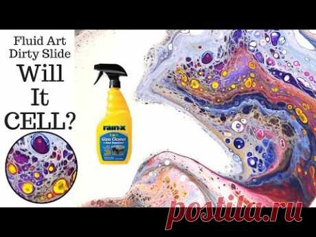 Can FLUID ART get CELLS with Rain-X? More MESMERIZING Acrylic Pouring