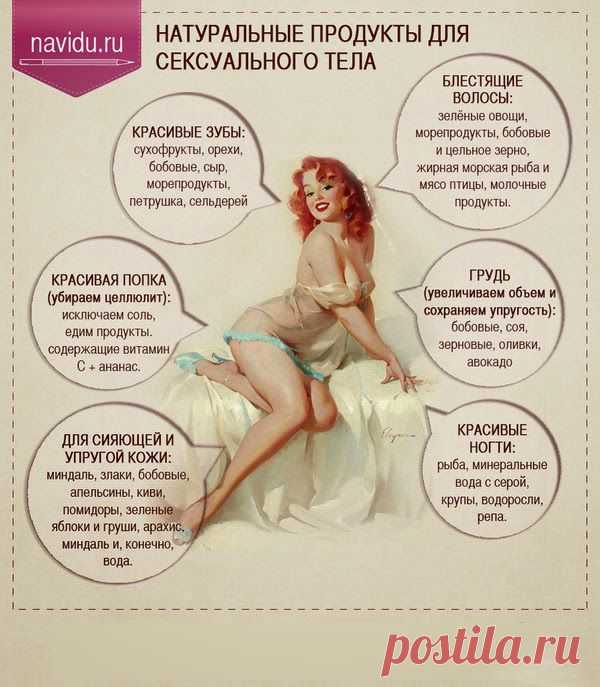 Дамам на заметку. Натуральные продукты для сексуального тела