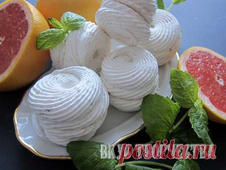 Зефир с грейпфрутом и мятой на альбумине