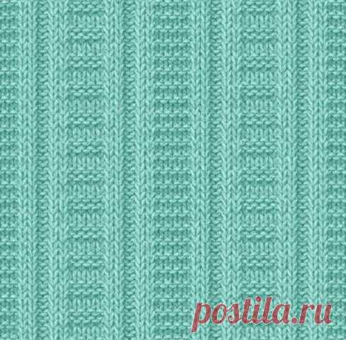 Узоры спицами простые — только лицевые и изнаночные петли | razpetelka.ru