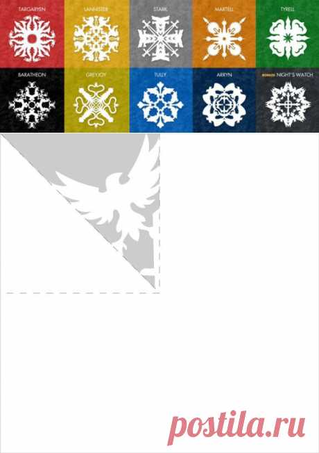 Оригинальные бумажные снежинки