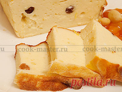 Творожная запеканка с изюмом - пошаговый рецепт приготовления с фото / COOK-MASTER.RU