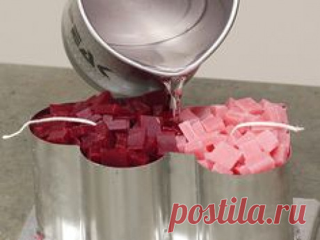 Double Heart Chunk Candle | Candle Making Techniques