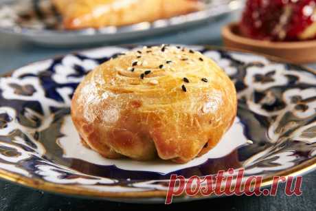 Самса на сметане, фаршированная говядиной и луком рецепт с фото пошагово