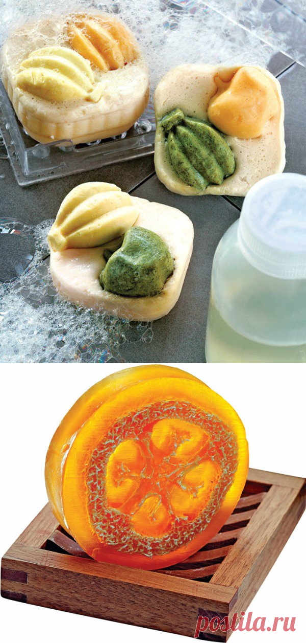 Мыло своими руками в форме фруктов. Мастер-класс