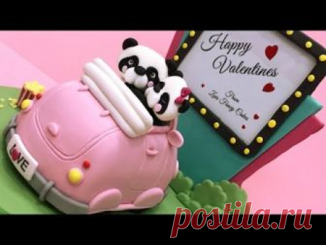 Valentines panda cake tutorial