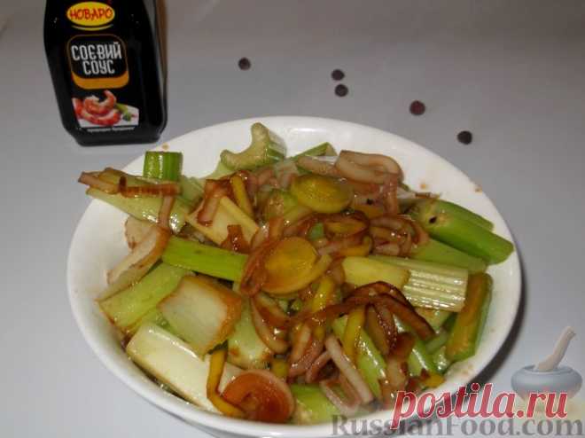 Рецепт: Жареный сельдерей на RussianFood.com