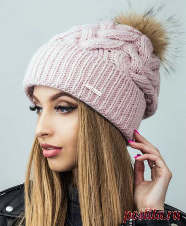 Шапки спицами с узорами из кос и жгутов - Modnoe Vyazanie ru.com