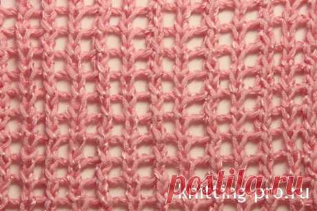 Узор "Филейная сетка" - knitting-pro.ru - От азов к мастерству