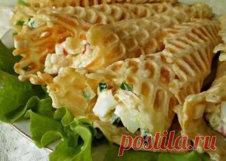 ВАФЕЛЬНЫЕ ТРУБОЧКИ С НАЧИНКОЙ