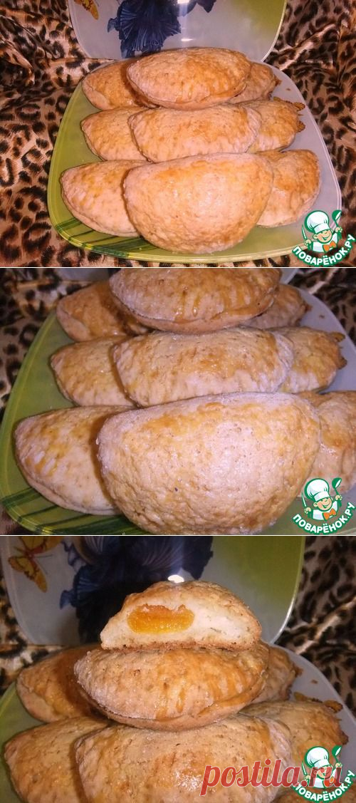 Мини-сочни с творогом и курагой - кулинарный рецепт