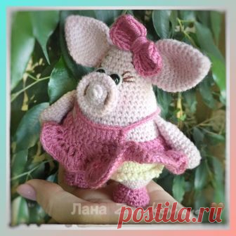 Свинка Плюшка амигуруми | Схемы игрушек амигуруми