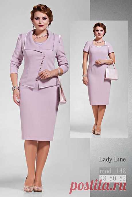 Костюмы для полных девушек и женщин белорусской компании Lady Line. Осень-зима 2014-2015 (70 фото)