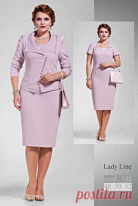 Костюмы для полных девушек и женщин белорусской компании Lady Line. Осень-зима 2014-2015 (70 фото)