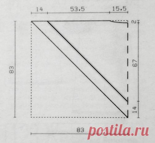 Выкройка пончо с воротником стойкой | СЛИЯНИЕ СТИЛЕЙ