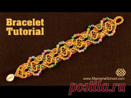 Beaded Fall Bracelet Tutorial | Macrame School