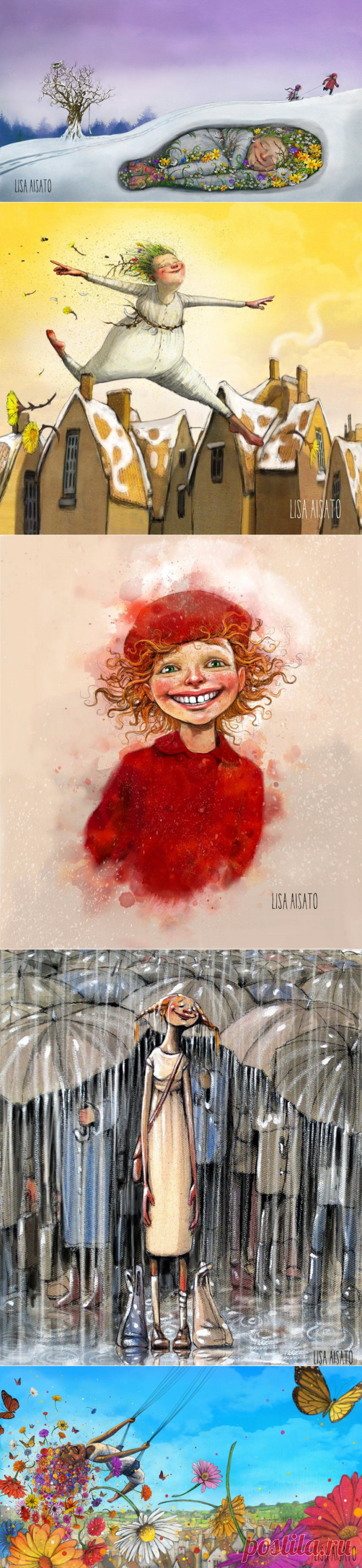 Очень помогает! Художник - иллюстратор Lisa Aisato.