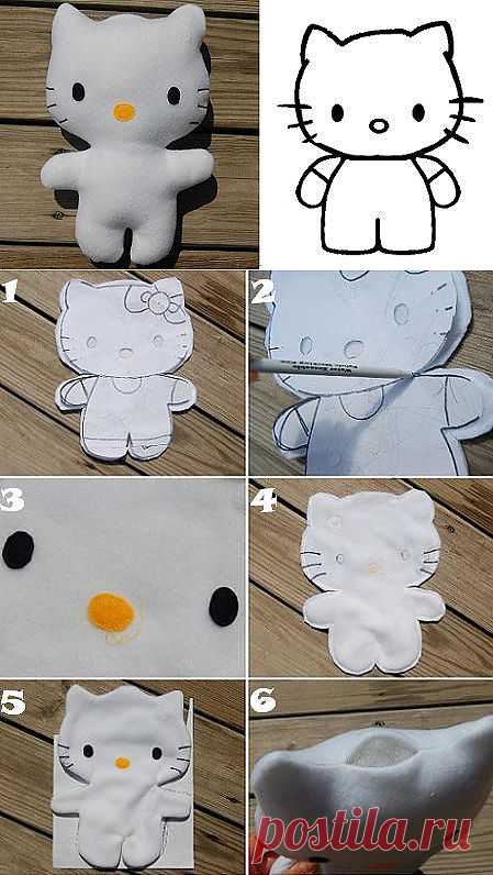 Adorable muñeca Hello Kitty - Las Manualidades