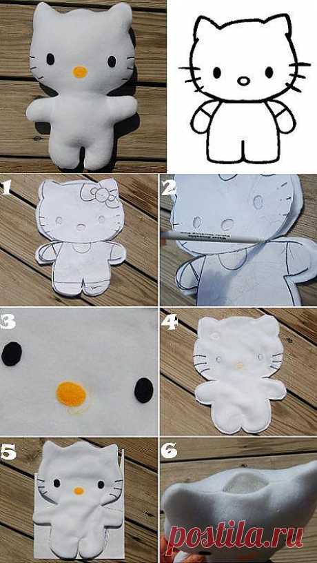 Adorable muñeca Hello Kitty - Las Manualidades