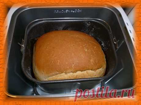 Хлеб из пшеничной муки на ряженке с кунжутом в хлебопечке