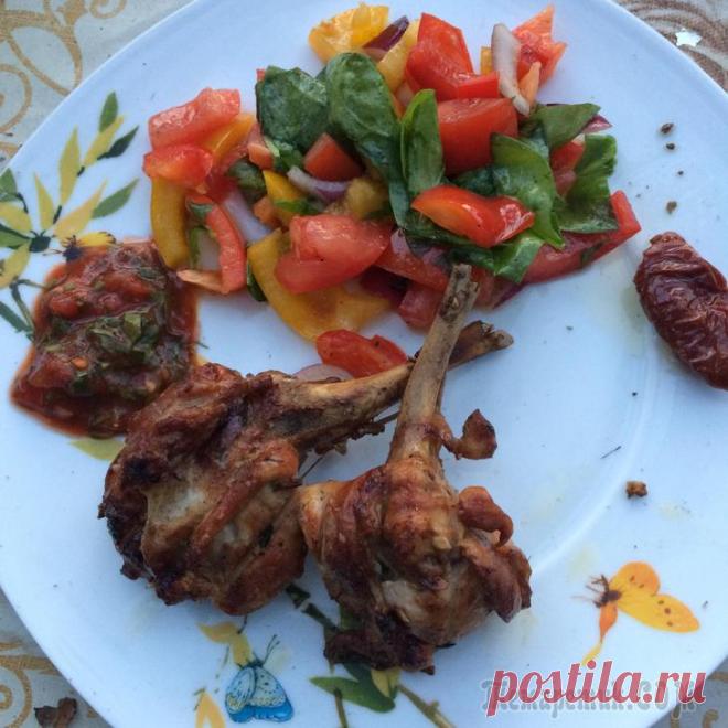 КУРИНАЯ ГОЛЕНЬ НА УГЛЯХ.