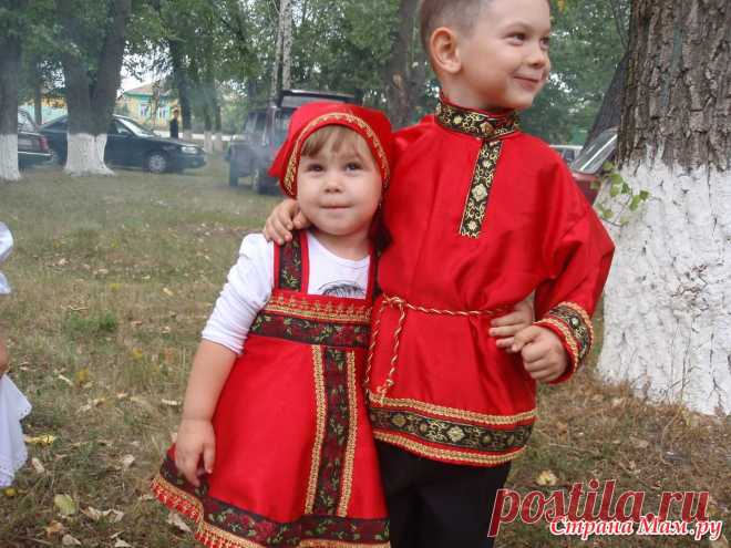 Сарафан для дочи и рубаха для сына - Выкройки детской одежды - Страна Мам