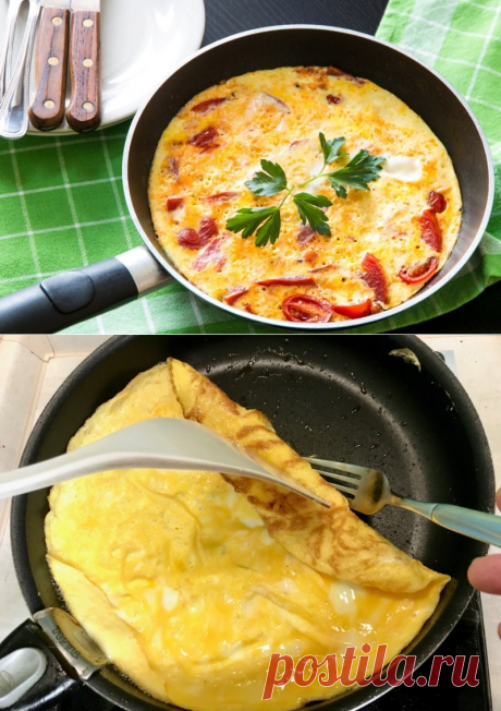 Рецепты вкусных омлетов без молока | Своими руками