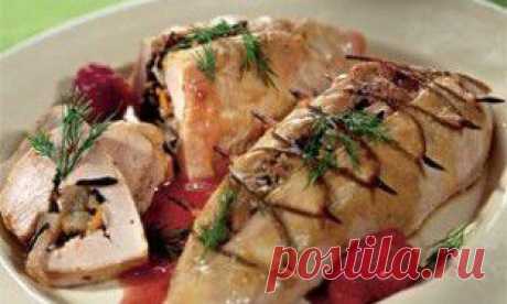 Рецепт индейки с малиновой начинкой » Рецепты с фото, пошаговые кулинарные рецепты. Рецепты салатов, десертов, первых и вторых блюд. Кулинарные рецепты с фотографиями.
