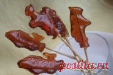 Сахарный петушок на палочке - пошаговый рецепт с фото на Повар.ру