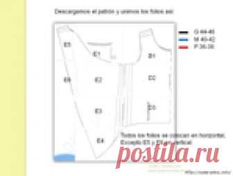 ЛЕТНЯЯ БЛУЗА. ВЫКРОЙКА PDF