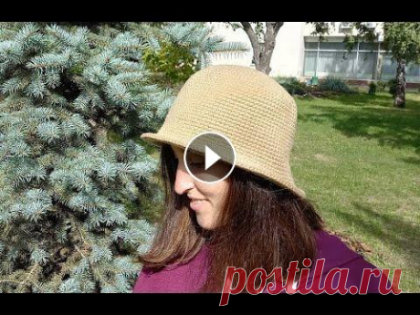 Шляпа Fashion Look,панама .Я вернулась Вяжям шляпку крючком за 20 минут#просто и легко# #Ирина Загородняя#Fashion Фляпка,панама фэшн из Валенсии.Я вернулась и у меня хорошие новости.Спасибо всем за то что смотрите мои видео,я безмернно бл...
