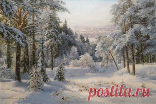 Зимний лес картина В.Г.Зайцева