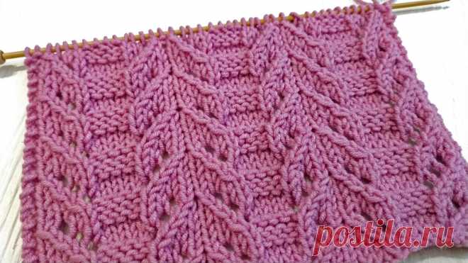 Японский ажур спицами - Просто и Красиво | Enjoy Knitting/Вяжем узоры | Яндекс Дзен