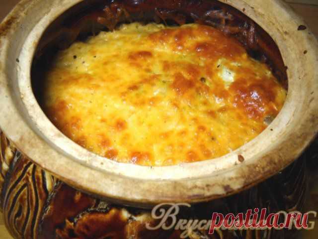 Тушеная картошка с грибами в горшочке. Рецепт с фото