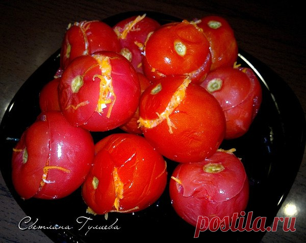 МАРИНОВАННЫЕ, ФАРШИРОВАННЫЕ ПОМИДОРКИ МОРКОВЬЮ и ХРЕНОМ. | Про рецептики - лучшие кулинарные рецепты для Вас!