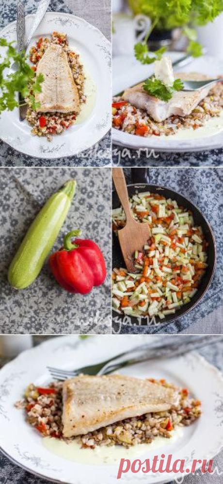 Сибас с гречкой