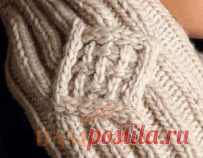 Теплые шапка и варежки | DAMские PALьчики. ru