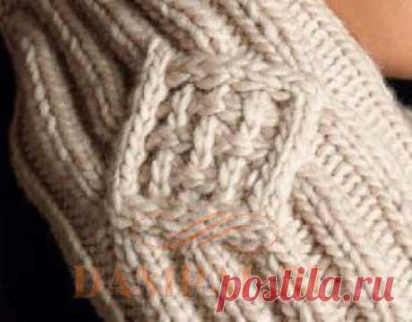 Теплые шапка и варежки | DAMские PALьчики. ru