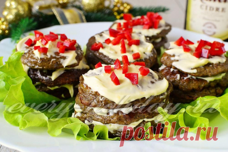 Печеночные башенки: рецепт с фото